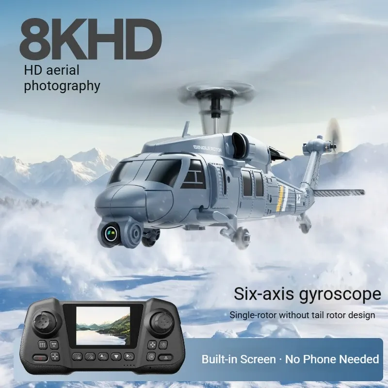 Rc Helicopter Single Rotor - Hélicoptère RC Apache L2-DORN avec caméra