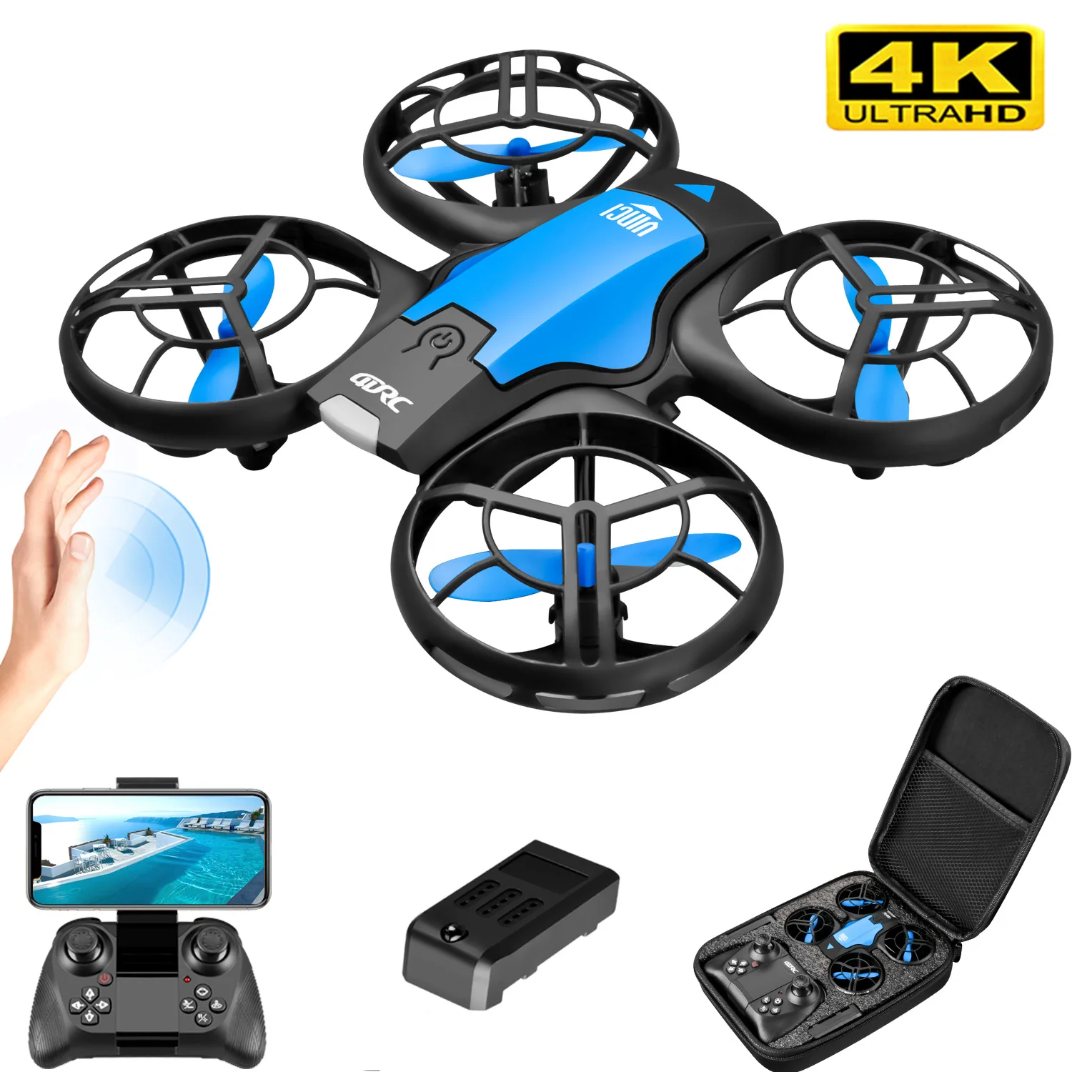 Rc Helicopter Electric - Nouveau mini drone V8 4K professionnel