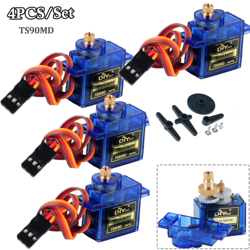 Rc Helicopter Motor - 4 servomoteurs numériques TS90MD micro 360