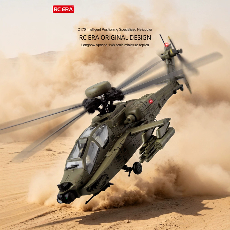 Rc Helicopter Single Rotor - Hélicoptère télécommandé RC ERA C170 AH64D