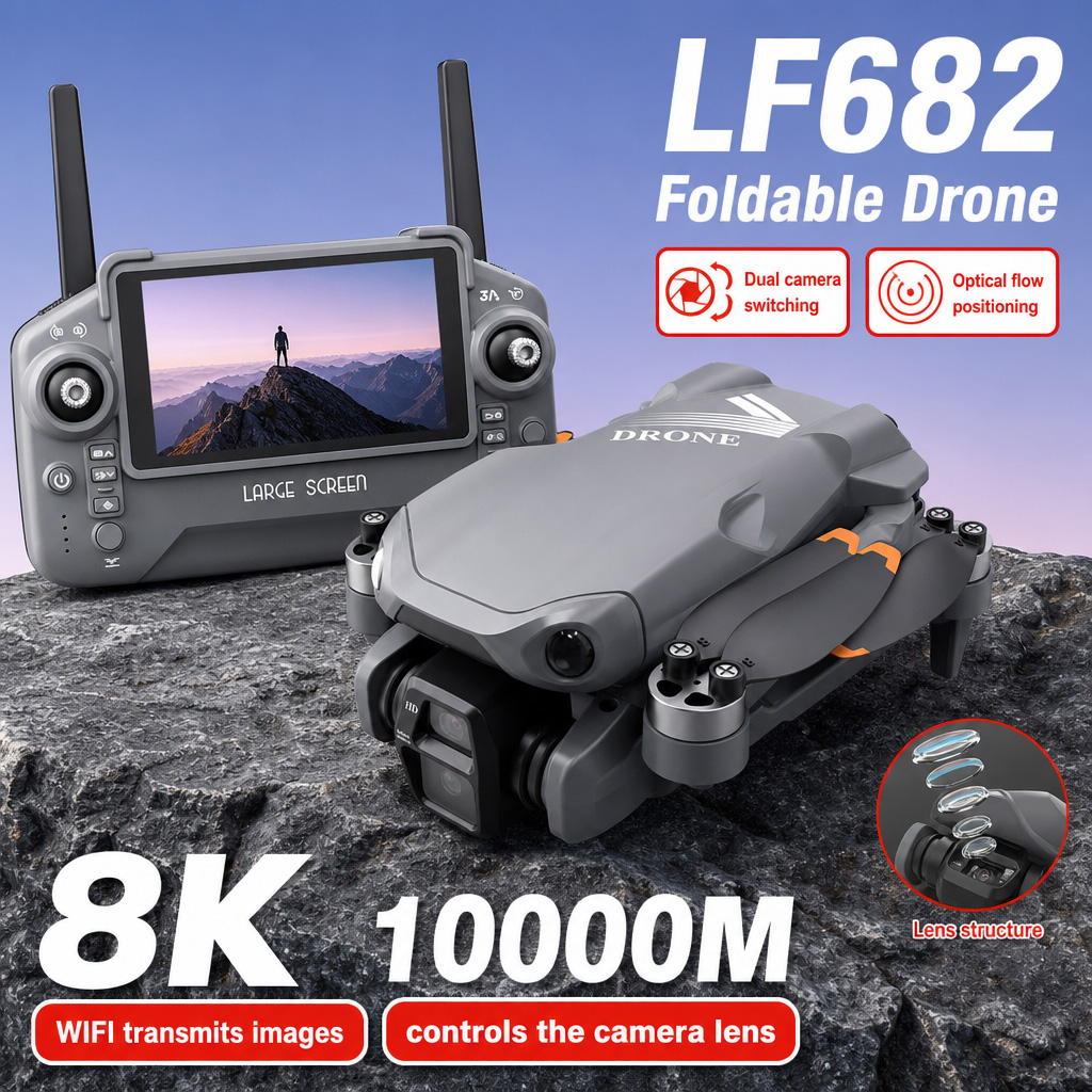 Rc Helicopter Electric - Drone photo aérien LF682 8K HD