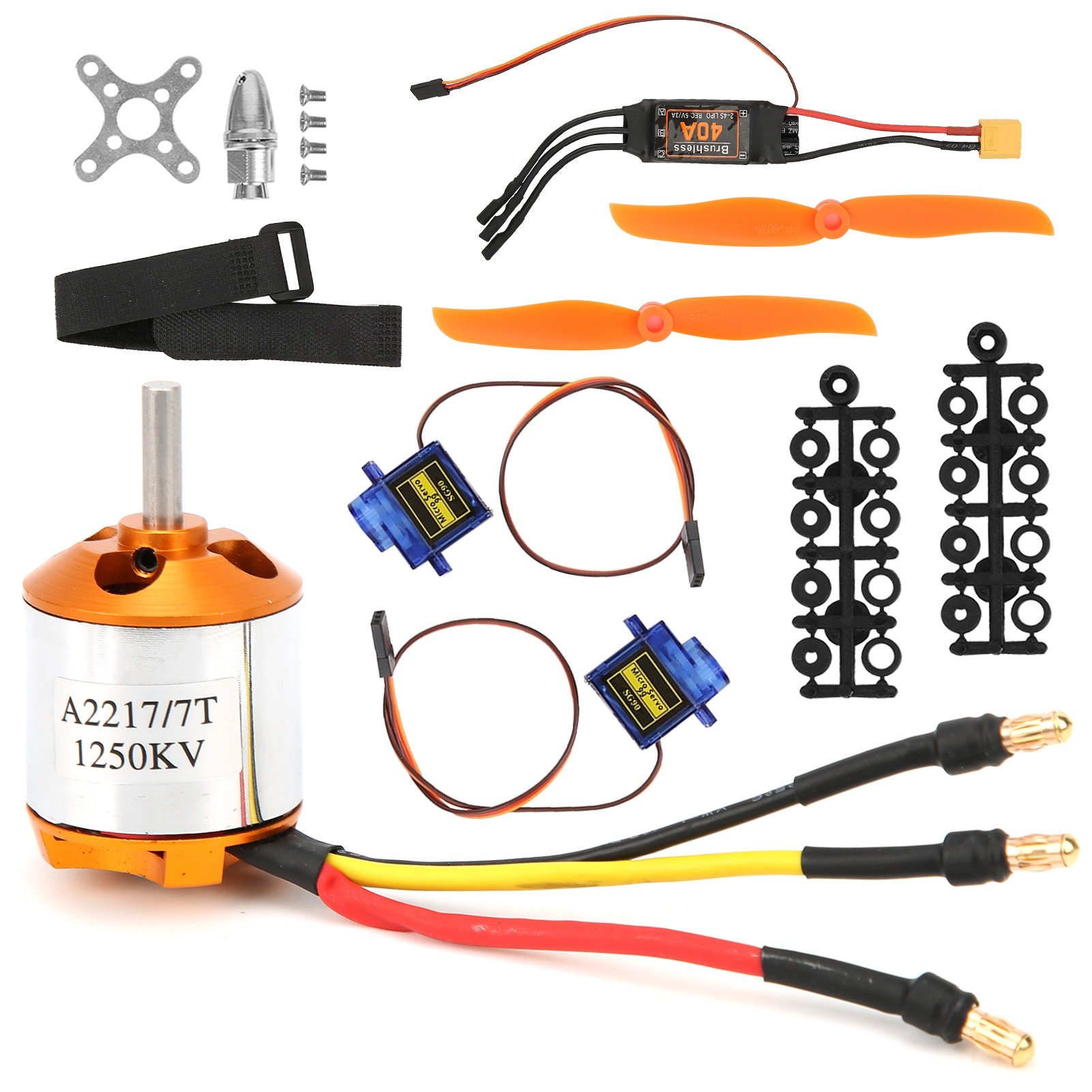 Rc Helicopter Motor - Moteur 2217 KV1250, hélice 8060, moteur