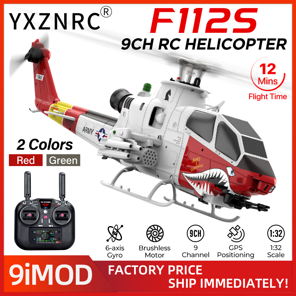 Rc Helicopter Gyro - Hélicoptère RC YUXIANG F112S 9CH, avion