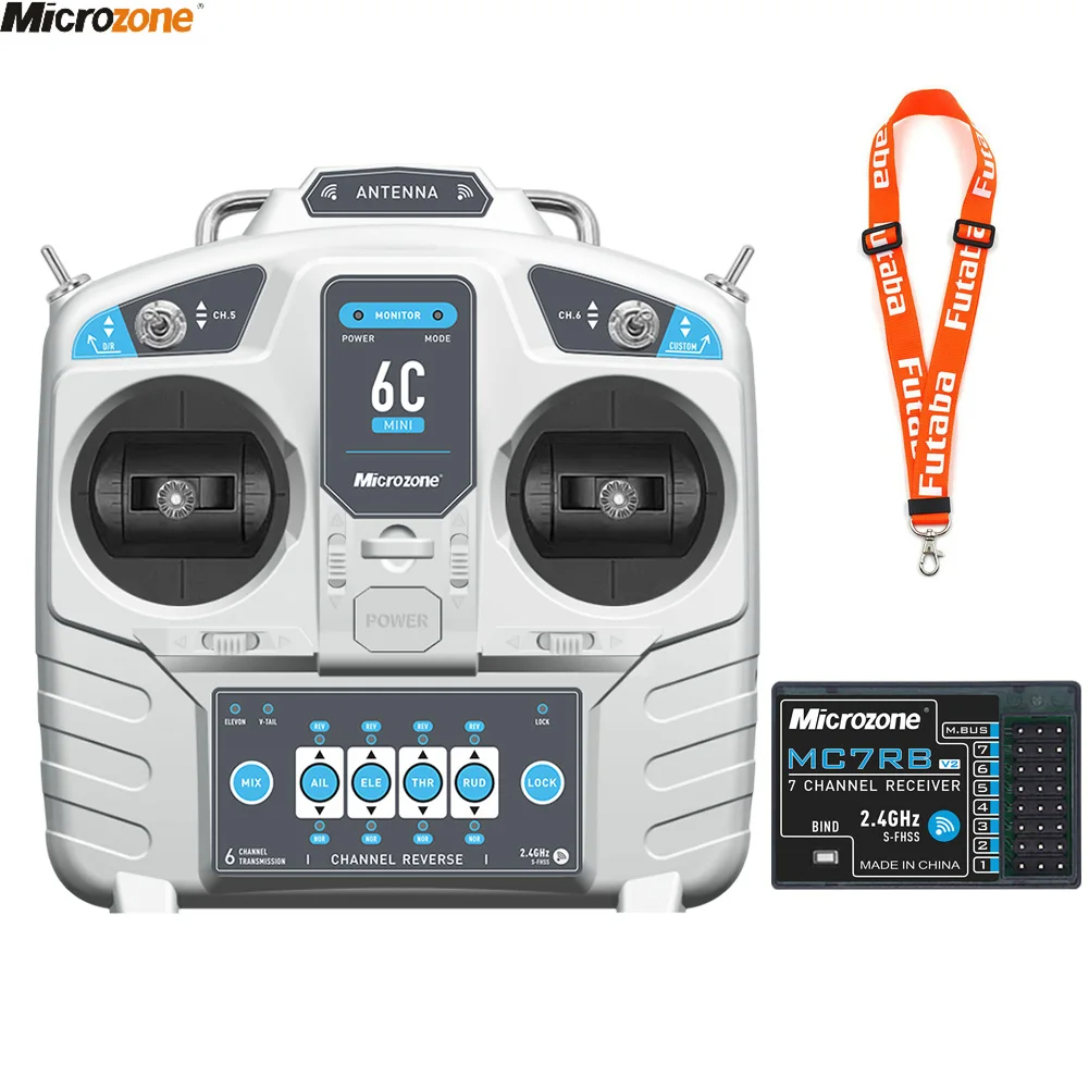 Rc Helicopter Electric - MicroZone-Contrôleur émetteur MC6C Mini V2 2.4G
