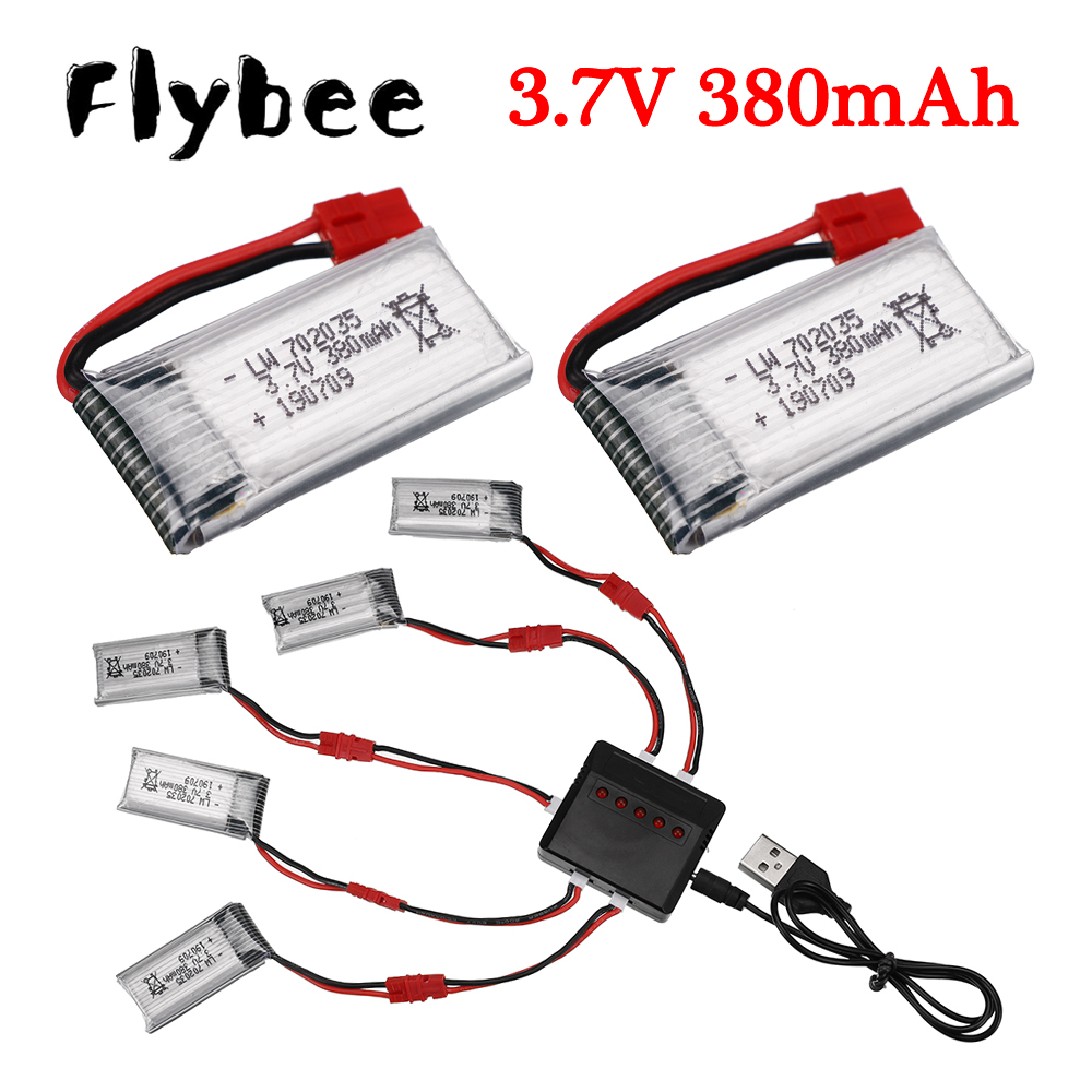 Rc Helicopter Charger - Batterie Lipo 3.7V 380mAh Avec Chargeur
