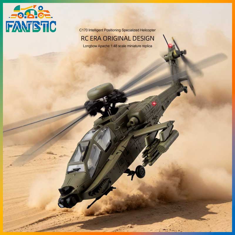 Rc Helicopter Single Rotor - Hélicoptère RC Apache C170 Ah 64d,
