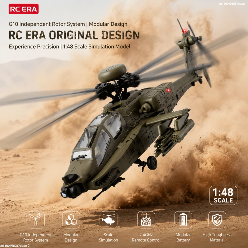 Rc Helicopter Single Rotor - Hélicoptère RC Era AH-64D Apache C170