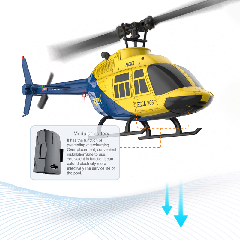 A60 RC hélicoptère 2.4G 6-Aixs - Rc Helicopter Gyro avis et prix