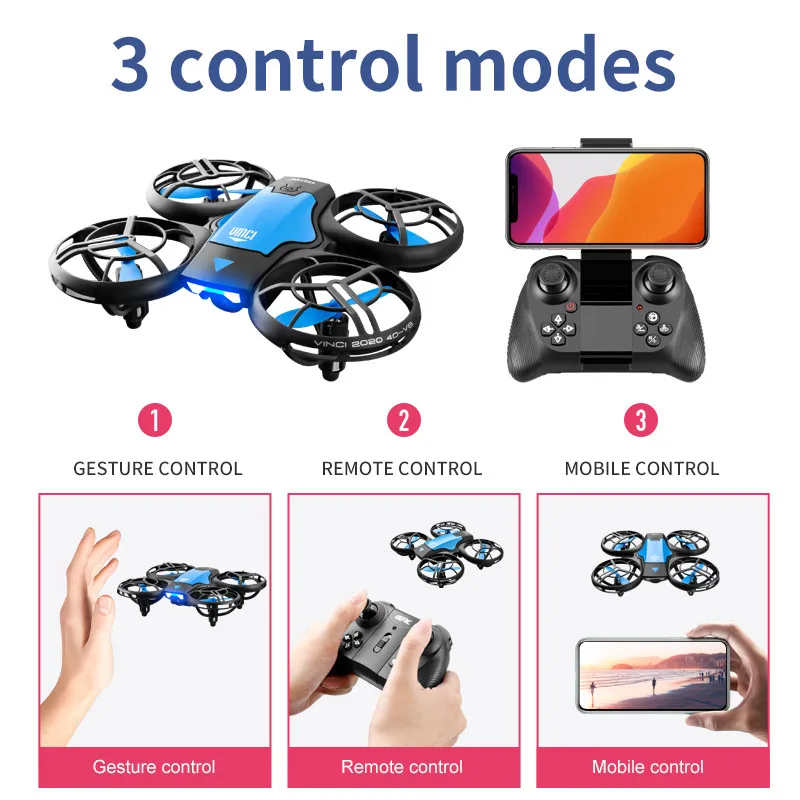 Nouveau mini drone V8 4K profe - Rc Helicopter Electric avis et prix