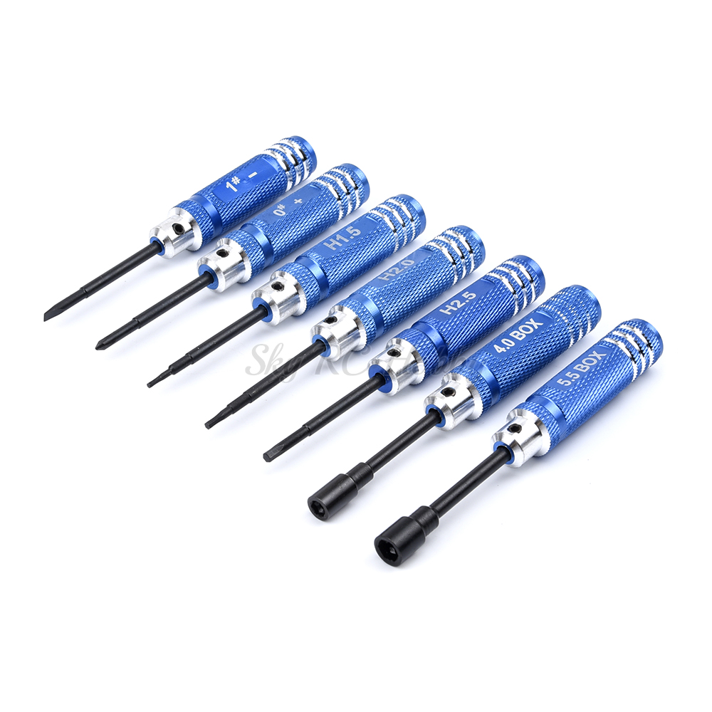 Jeu de 7 tournevis hexagonaux  - Rc Helicopter Tool Kit avis et prix