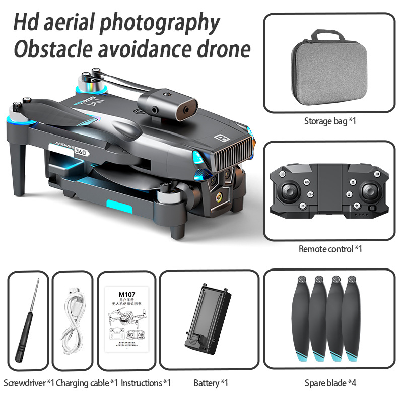 Drone RC pliable M107 – Double - Rc Helicopter Charger avis et prix