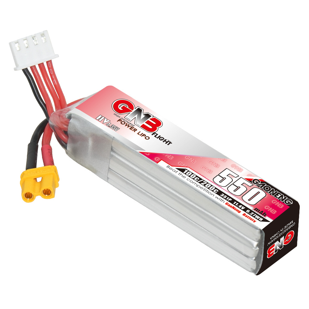 GNB HV 11.4V 550mAh 100C/200C  - Rc Helicopter Parts avis et prix