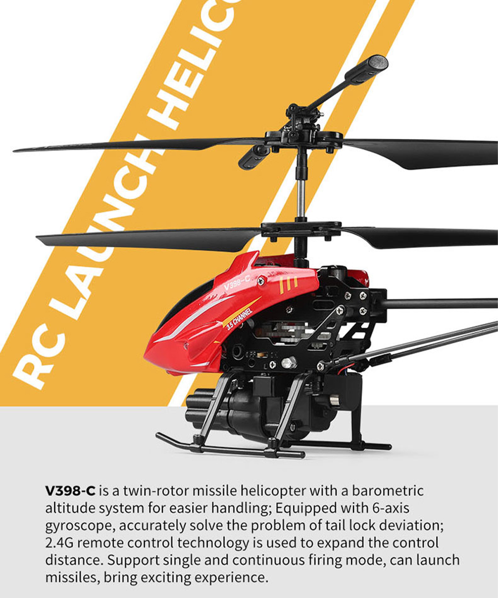Wltoys RC hélicoptère V398-C a - Rc Helicopter Gyro avis et prix
