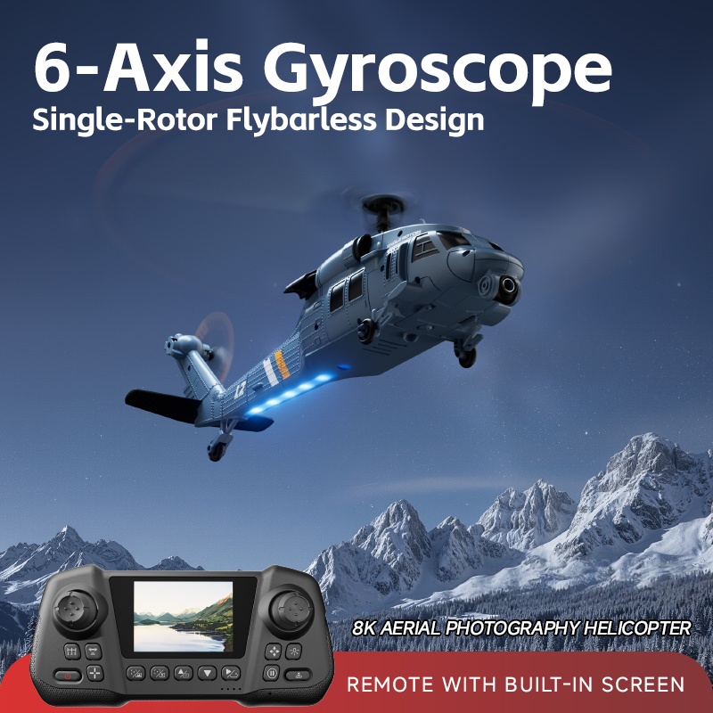 Hélicoptère RC 8K Flybarless à - Rc Helicopter Large avis et prix
