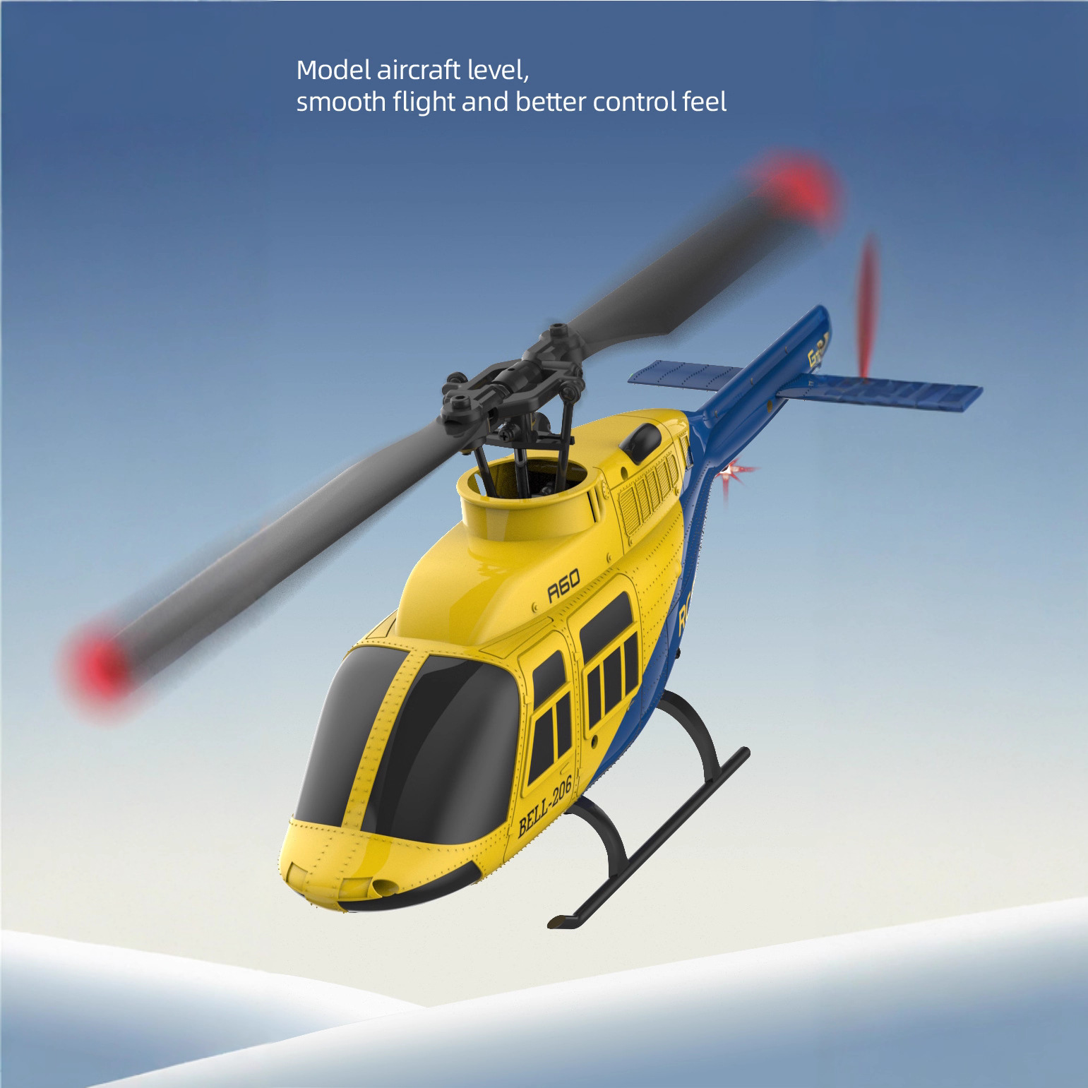 A60 1/42 échelle Bell 206 RC h - Rc Helicopter Single Rotor avis et prix