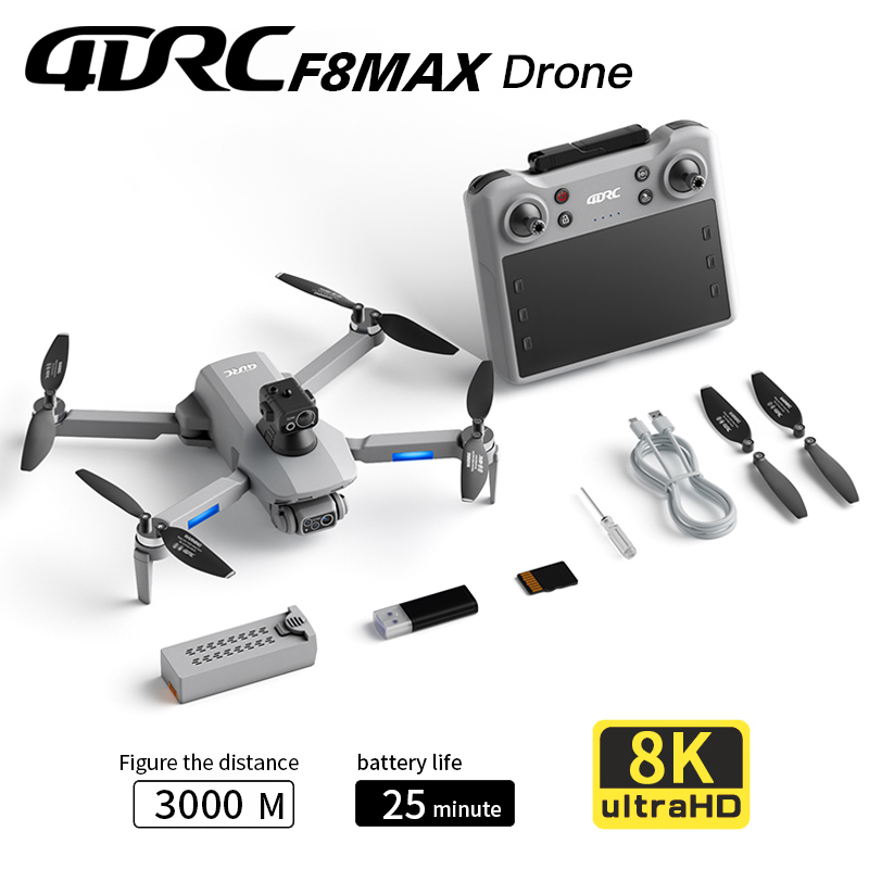 Drone GPS F8 MAX, caméra profe - Rc Helicopter Electric avis et prix